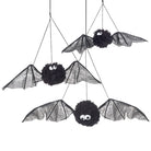 Hanging Black Bat Decoration Set Of 3 - WowCornwall