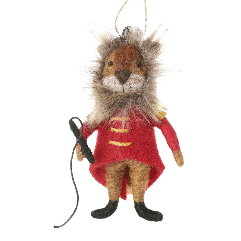 Felt Circus Lion - WowCornwall