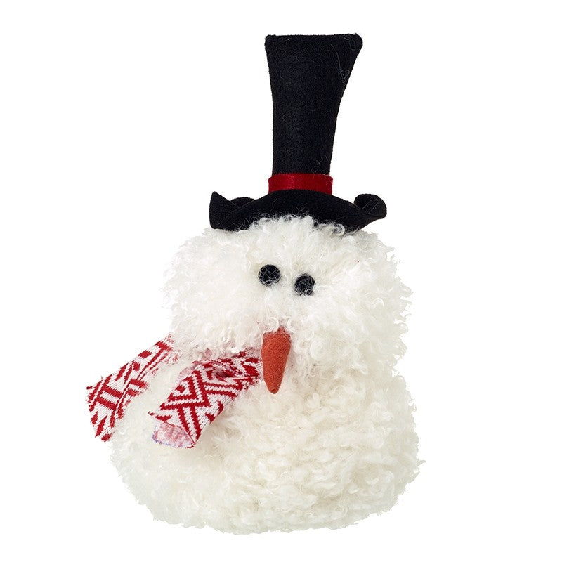 Snowman with Hat Decoration - WowCornwall