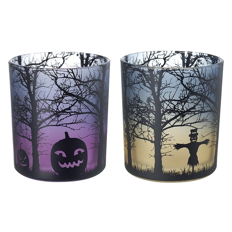 Halloween Tealight Holders - Set of 2 - WowCornwall