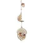 Hanging Wooden Cut Out Acorn Decoration - WowCornwall