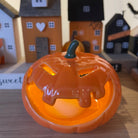 Pumpkin Battery Tealight Decoration - WowCornwall