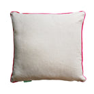 Eden Cream Linen Embroidered Floral Cushion - WowCornwall