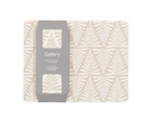 Leaf ZigZag Ecru Placemat & Coaster Set