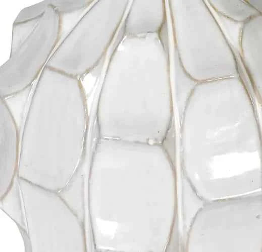 White Petal Effect Table Lamp with Shade