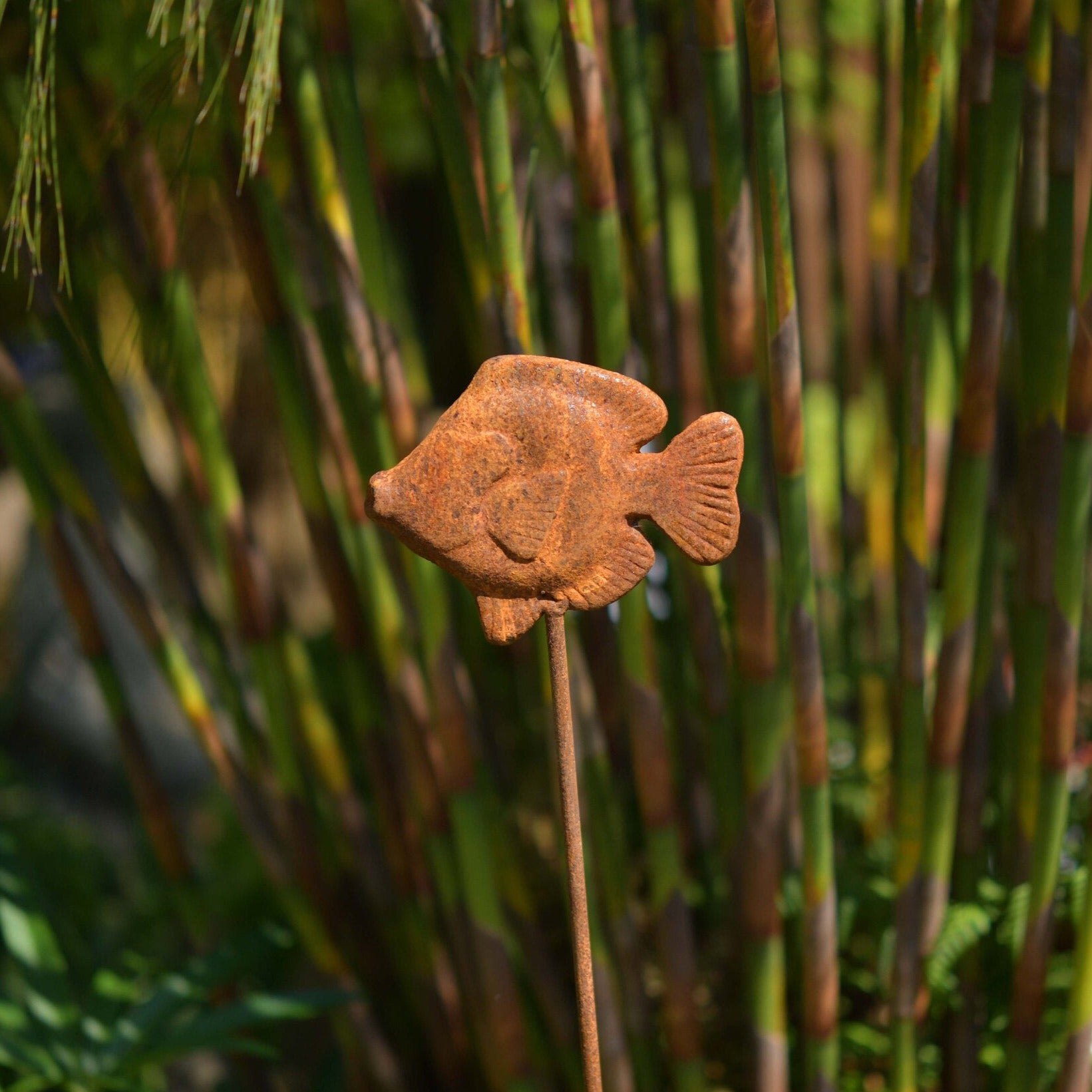 Sea Fish stake sculpture - WowCornwall