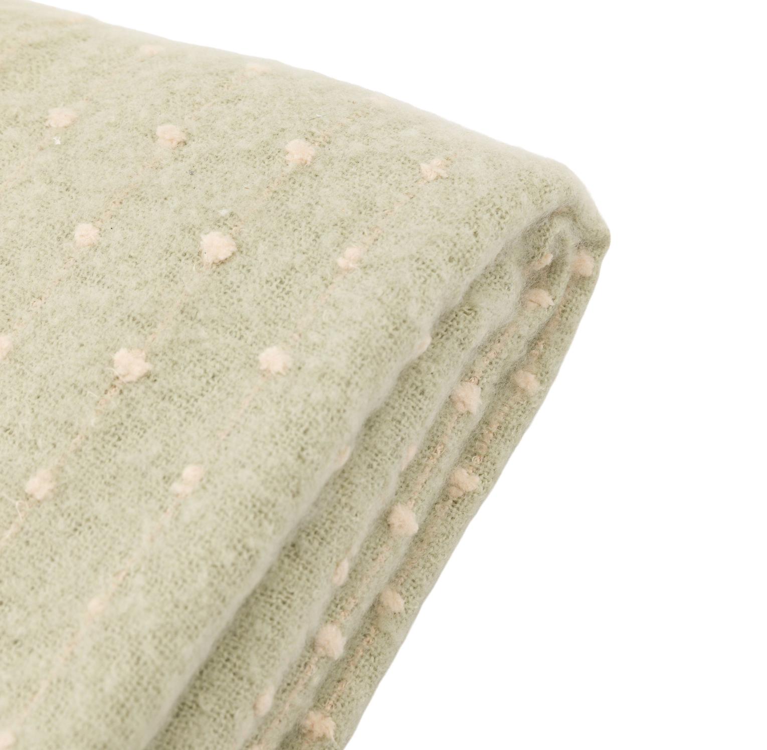 Dottie Faux Mohair Throw Sage
