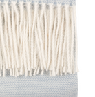 Cassis Herringbone Throw Blue