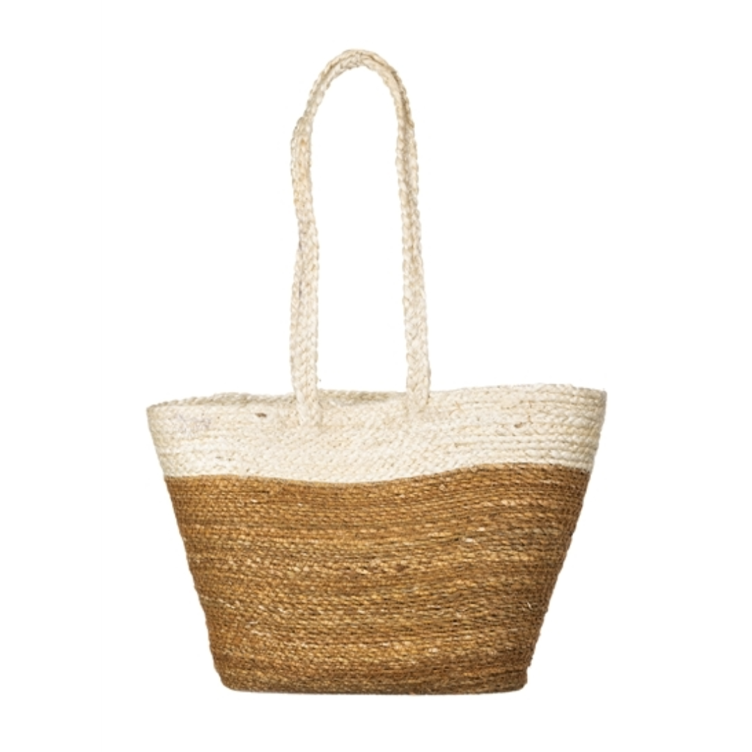 White Banded Shopper